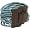 About Color Wood Buckle Cuff (Turquoise)