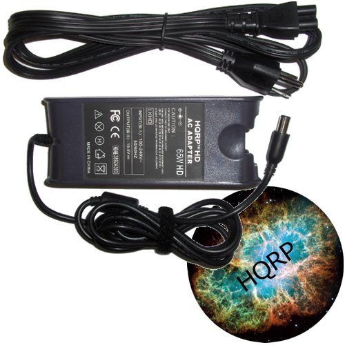 HQRP 65W Heavy-Duty AC Adapter for Dell Inspiron 8600 E1505 6000 6400 700M Laptop / Notebook Charger / Power Supply + Power Cable + HQRP Mousepad