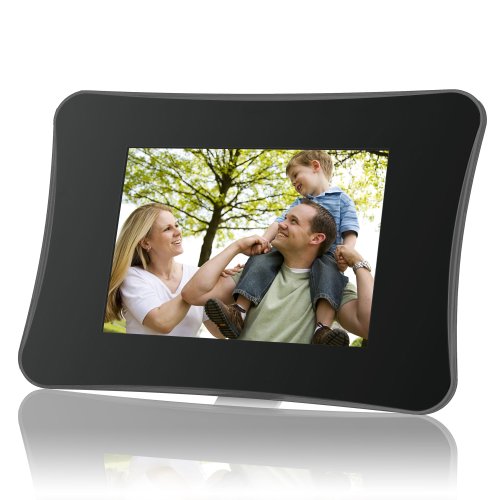 Coby DP710 7-Inch Widescreen Digital Photo Frame with MP3 Player (Black)