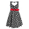 Hell Bunny Kleid SWEETHEART DRESS black/white