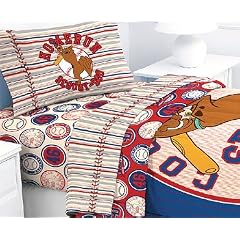 Scooby-Doo Baseball Sports - 3pc Bed Sheet Set - Tw