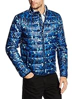 Trussardi Jeans Chaqueta Guateada (Azul)