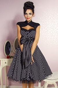 Vintage Rockabilly - Kleid FIFTIES 50er Jahre schwarz/weiß Rock´n´Roll & Boogie from Atixo