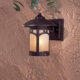 Minka Lavery Outdoor Beacon Rhodes 8721-615B 1-LT 60w (8H x 7W) Wall Lighting in Dorian Bronze