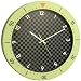 Bai Speedmaster Wall Clock, Chartreuse and Black