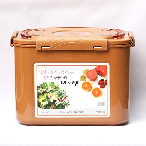 Premium Kimchi, Sauerkraut Fermentation Container with Inner Vacuum Lid 12L