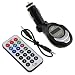 SD/MMC/USB/MP3 Wireless In Car FM Transmitter with Remote (Black)