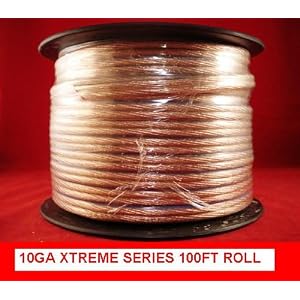 10ga – 100ft Caliber Xtreme 10 Gauge Speaker Wire Audio Cable Car / Home Installatiolation Wire