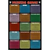 Drinking Games (List & Rules) Art Poster Print - 24x36