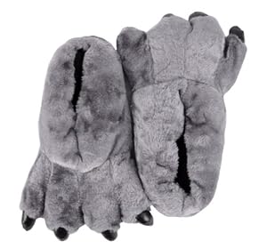 Simplicity Novelty Padded Animal Paw/Claw Soft Plush Slipper Shoes