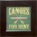 Art Horizons Canoes For Rent by Marrott Framed Art Print, Item #31085, 18x18 Outer Dimension