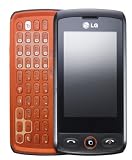 LG GW525 Unlocked GSM Quad-Band Cell Phone with 3 MP Camera, Touchscreen, QWERTY Keyboard, Bluetooth--International Version with No US Warranty (Orange)