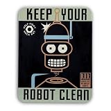 Futurama Tin Cubicle Sign - Keep Your Robot Clean
