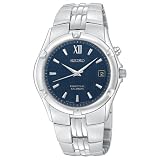 Seiko Mens Perpetual Calendar Silver-Tone Watch #SNQ067 by Seiko