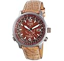 Citizen - AS2031-06WP - Montre Homme - Quartz analogique - Bracelet en Cuir marron