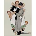 Census Taker by Norman Rockwell. Art Print Poster 16 inches width by 18 inches height. Highest Quality Art Poster Print