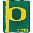 Oregon Ducks NCAA Royal Plush Raschel Blanket (Jersey Mesh Series) (50x60")"