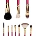ACEVIVI 10 Pcs Natural Makeup Cosmetics Brush Set with Synthetic Leather Case Black