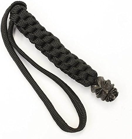 Schmuckatelli CO Kiko Lanyard, Black Oxidized, Black Zipper Pull - SUKBLBB