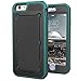 iPhone 6 PLUS 5.5 BallisticSHIELD Armor Case & Belt Clip - Teal/Black (Quick-release Holster Design) (By Encased)