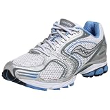  : Saucony Women's Progrid Hurricane 10 Running Shoe,White/Light Blue,5 W