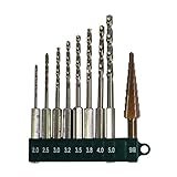 GREATTOOL ステンレス用ドリル＆ステップドリル9PCS GTCS‐9
