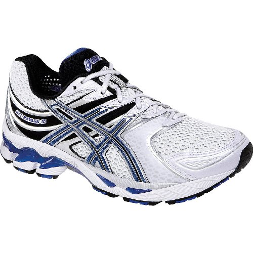 ASICS Men's GEL-Kayano 16 Running Shoe,White/Royal/Lightning,10.5 M