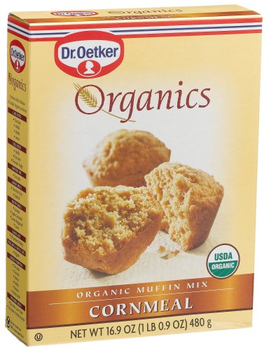Dr. Oetker Organics Muffin Mix, Cornmeal, 16.9-Ounce Boxes (Pack of 12) by Dr. Oetker