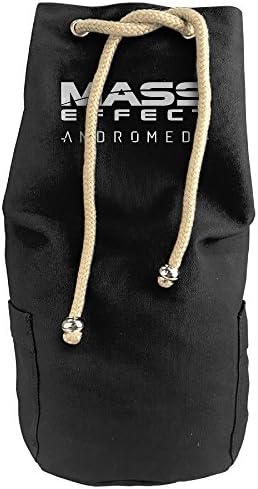 Etosten Mass Effect Andromeda Vertical Bucket Cylindrical Shaped Canvas Beam Port Drawstring Sports Basketball Shoulders Backpack Bags