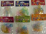 72 Ct Animal Glow in Dark Set Rubber Bandz Wristband Dino Sea Farm Jungle Pet Mix