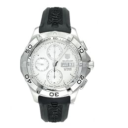 TAG Heuer Men s CAF2011 FT8011 Aquaracer Automatic Chronograph Rubber Strap Watch