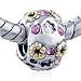 October Birthstone Golden Flower European Charm Beads - Pandora Bead & Bracelet Compatible