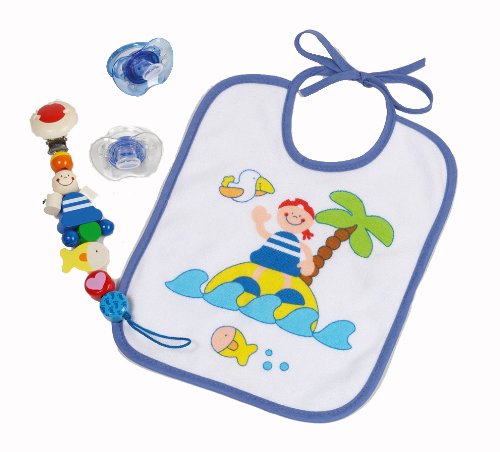 Heimess 734630 - Starterset Pirat (Schnullerkette, L&auml;tzchen, Schnuller) Preisvergleich