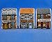 Porcelain China Collectable - Miniature House Thimbles Set of Three - Village