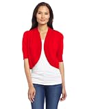 Chaus Womens Ribbed Trim Shrug
