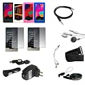 Zune HD 16GB 32GB Premium Accessory Kit: Skin Case in (Black, Clear, Pink, Blue) colours + USB Car Auto Charger and Wall Home Travel Charger + Highspeed USB Retractable Cable + 2XScreen Protector, Armband, 3.5mm earphone, RCA Video Cable, Neck String