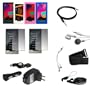 Zune HD 16GB 32GB Premium Accessory Kit: Skin Case in (Black, Clear, Pink, Blue) colours + USB Car Auto Charger and Wall Home Travel Charger + Highspeed USB Retractable Cable + 2XScreen Protector, Armband, 3.5mm earphone, RCA Video Cable, Neck String