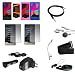 Zune HD 16GB 32GB Premium Accessory Kit: Skin Case in (Black, Clear, Pink, Blue) colours + USB Car Auto Charger and Wall Home Travel Charger + Highspeed USB Retractable Cable + 2XScreen Protector, Armband, 3.5mm earphone, RCA Video Cable, Neck String
