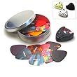 broke Plektren Celluloid 0.46-1.20mm 25er Set m. Pick Holder in Dose