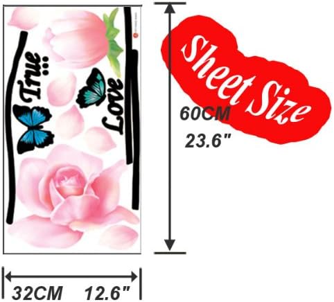 DIY Flower Butterfly Wall Sticker Decals LW966