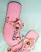 Light Pink Kundan Leather Maharani Slippers