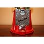 Kaugummispender Glas / Metall Rot Retro von Unbekann