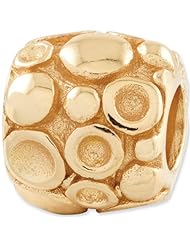 Reflection Beads Silver Gold Plated Dots Bali Bead