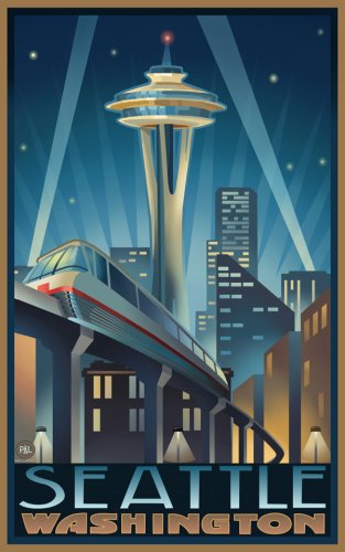 Northwest Art Mall 11" x 17" Poster Seattle Center Washington by Paul A. Lanquist