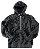 KR3W Dez Slim Fit Men's Hooded Zip Sweatshirt - Black