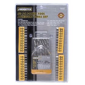 KR Tools 10552 Power Tool Accessory Drill Set, 53-Piece by KR Tools