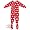 Red Polar Bear Footed Sleeper Pajamas for Baby, Toddlers and Girls