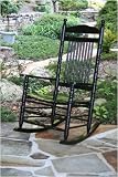 Review Patio Depot  / Black Spindle Back Rocking Chair