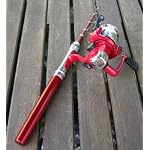 RED World Smallest Mini Spinning Fishing Fish Rod Pen Reel Pole