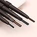 Scala 1 Pieces 2017 New Waterproof 5 Colors To Choose Eye Brow Eyeliner Eyebrow Pen Pencil With Brush Makeup Cosmetic Tool 4# Grey(Grey)
